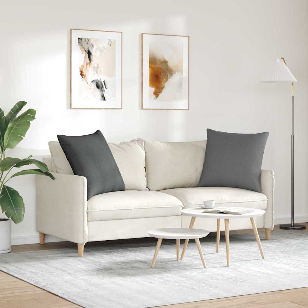 Jastučići za sofu 2 pcs Tamno siva 80 x 80 cm tkanina