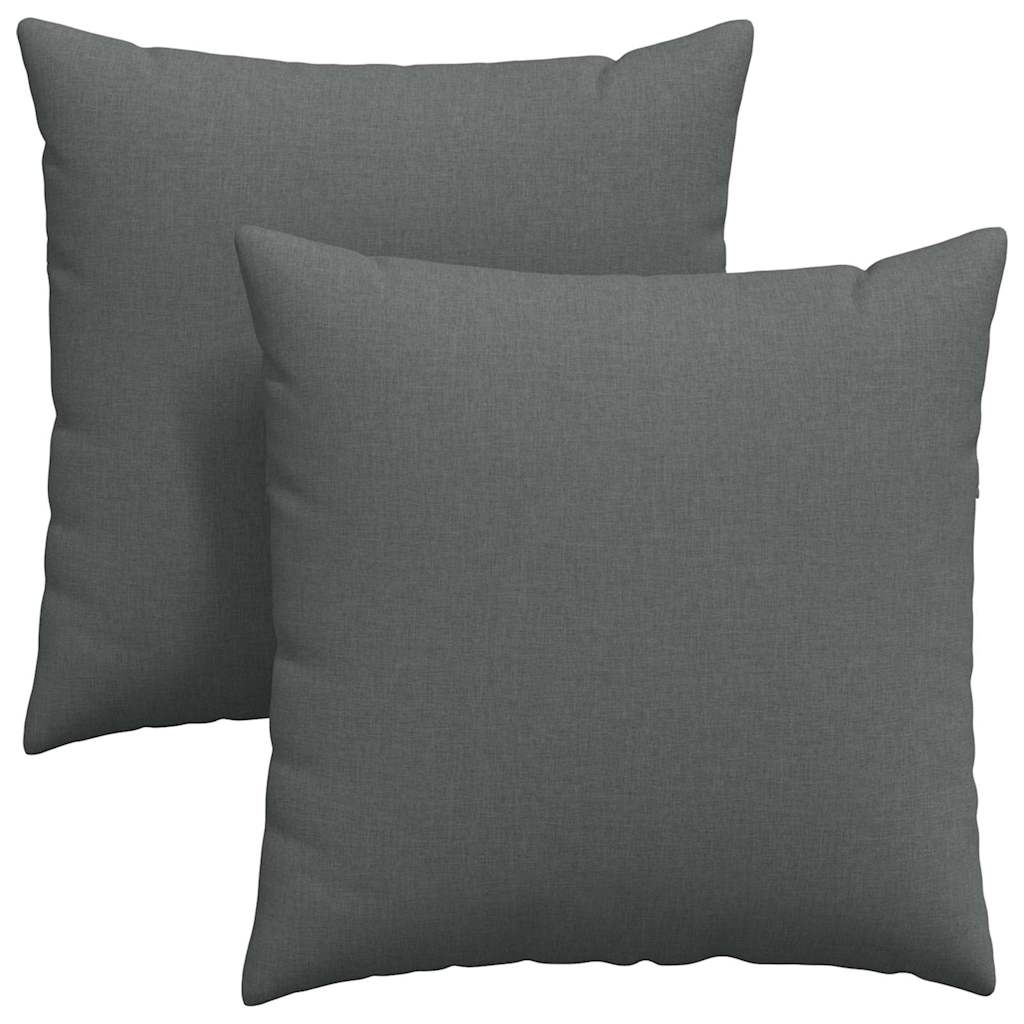 Jastučići za sofu 2 pcs Tamno siva 80 x 80 cm tkanina