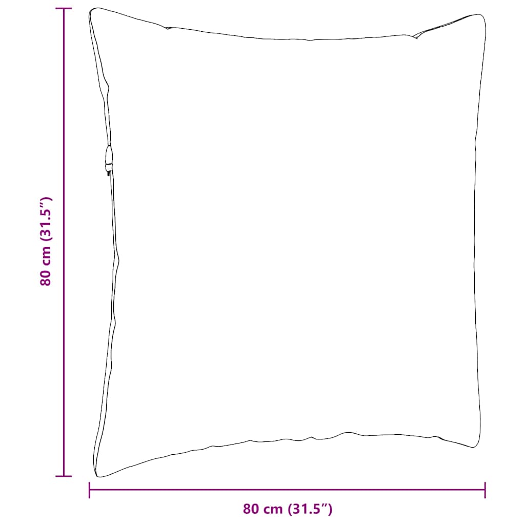Jastučići za sofu 2 pcs Tamno siva 80 x 80 cm tkanina