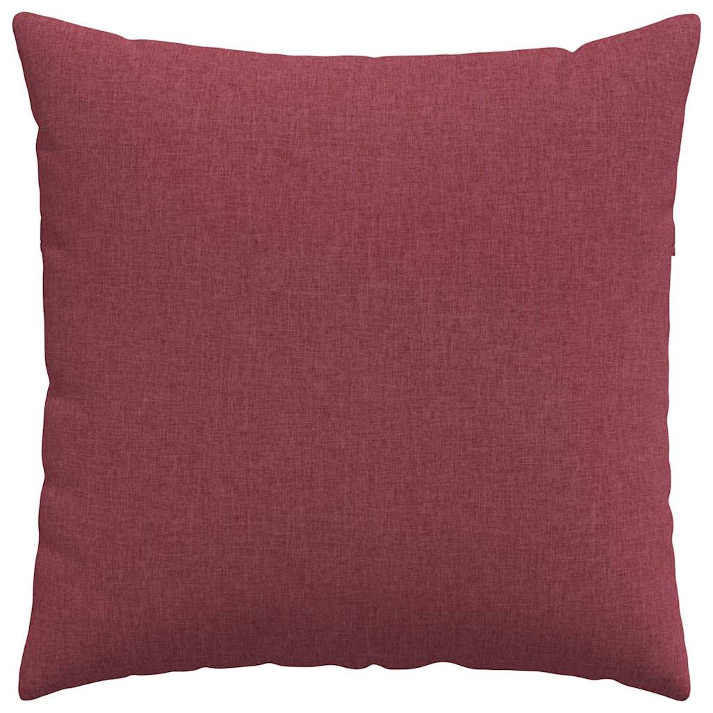 Jastučići za sofu 2 pcs Vinska crvena 80 x 80 cm tkanina