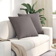 Jastučići za sofu 2 pcs Sivo-smeđa 80 x 80 cm tkanina