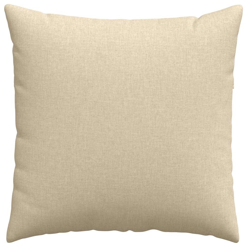 Jastučići za sofu 2 pcs Krema 80 x 80 cm tkanina