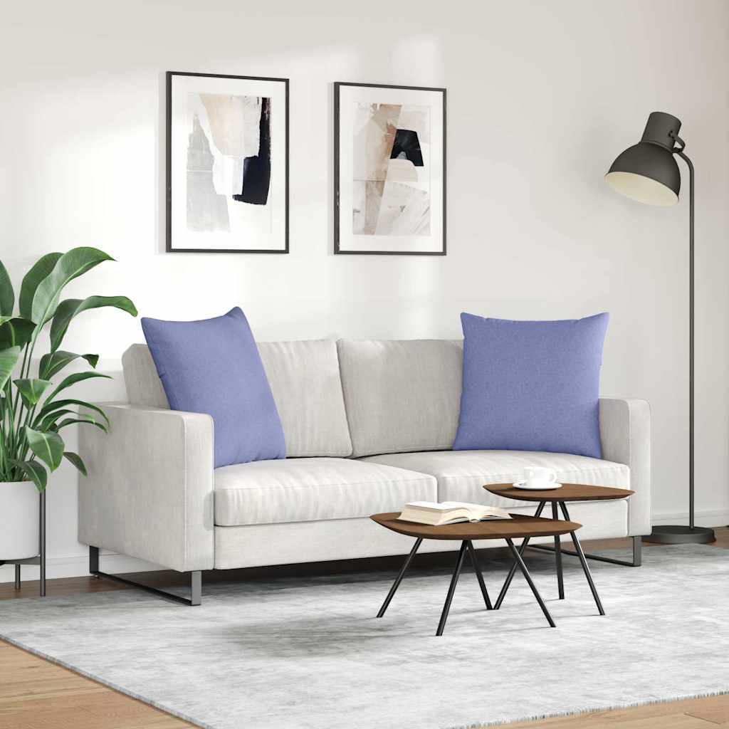 Jastučići za sofu 2 pcs Traper plava 80 x 80 cm tkanina
