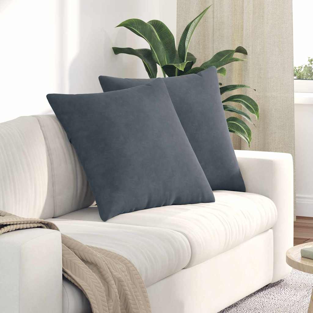Jastučići za sofu 2 pcs Tamno siva 80 x 80 cm Kordura tekstil