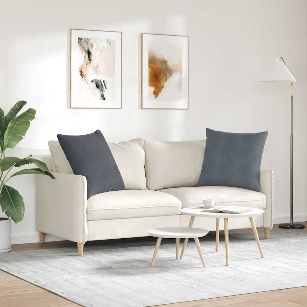 Jastučići za sofu 2 pcs Tamno siva 80 x 80 cm Kordura tekstil