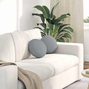 Jastučići za sjedenje 2 pcs Svijetlo siva Ø30 x 13 cm tkanina
