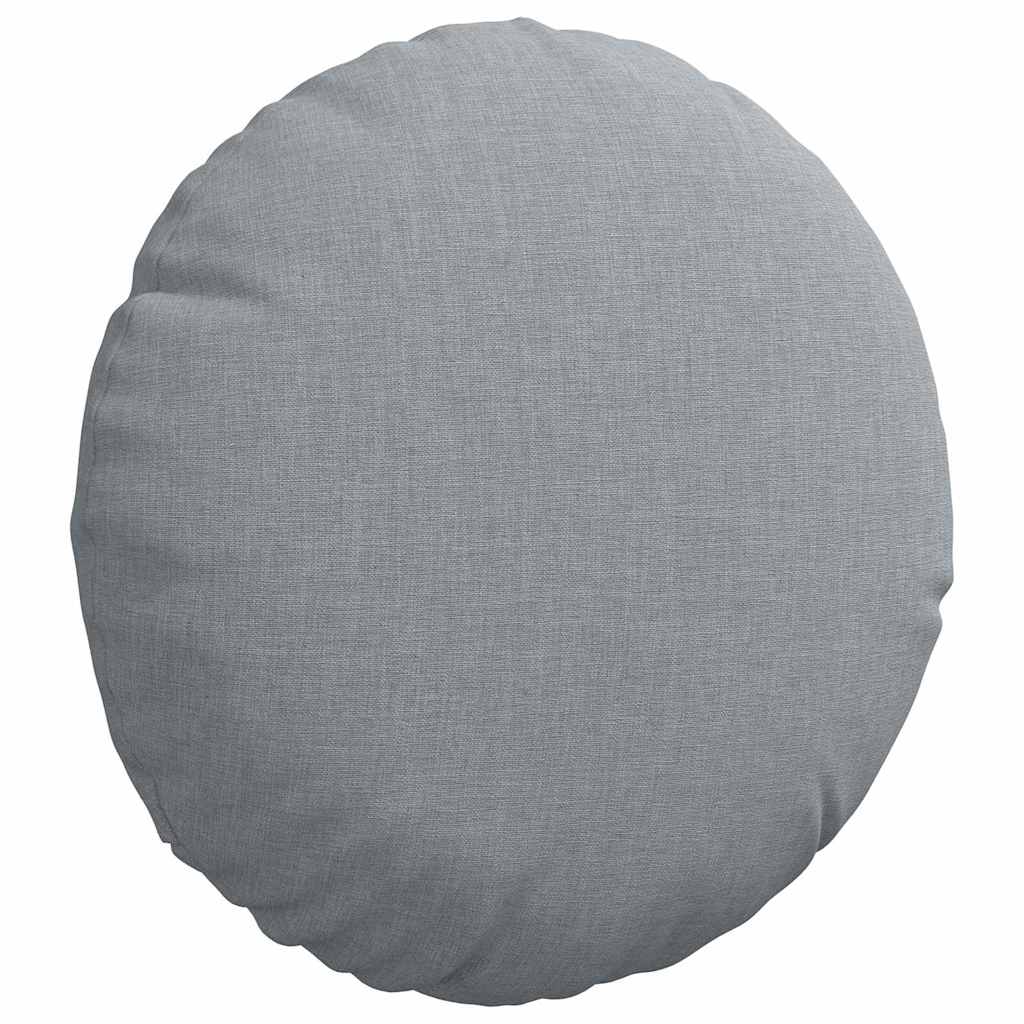 Jastučići za sjedenje 2 pcs Svijetlo siva Ø30 x 13 cm tkanina