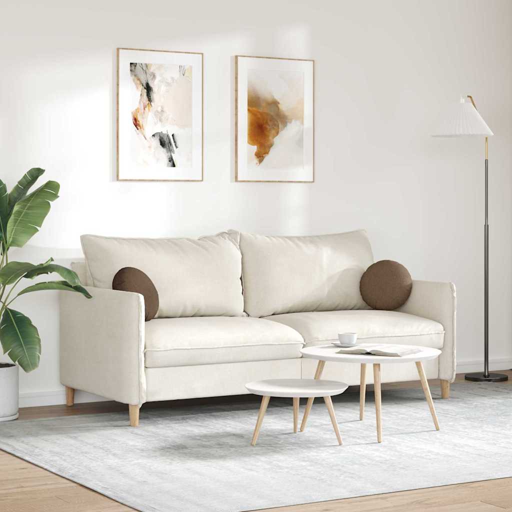 Jastučići za sjedenje 2 pcs Smeđa Ø30 x 13 cm tkanina