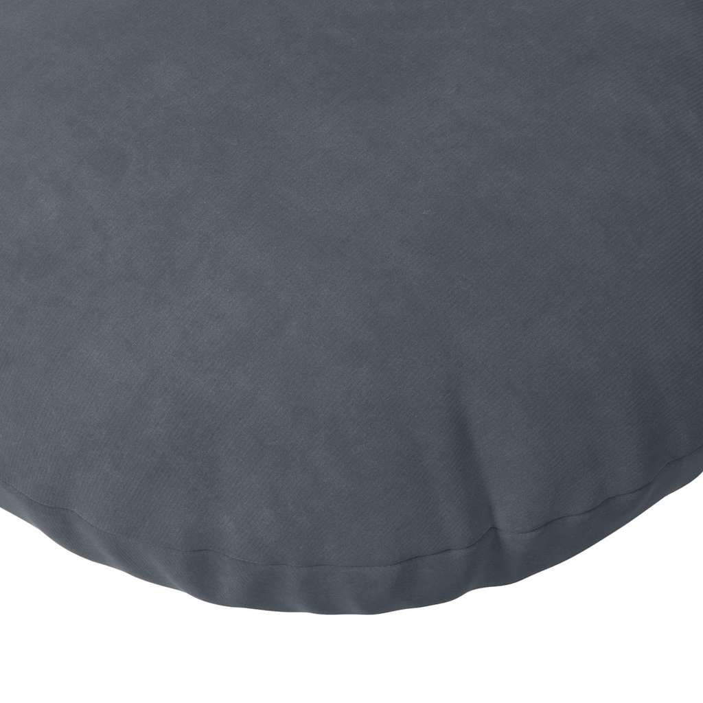 Jastučići za sjedenje 2 pcs Tamno siva Ø30 x 13 cm Baršun