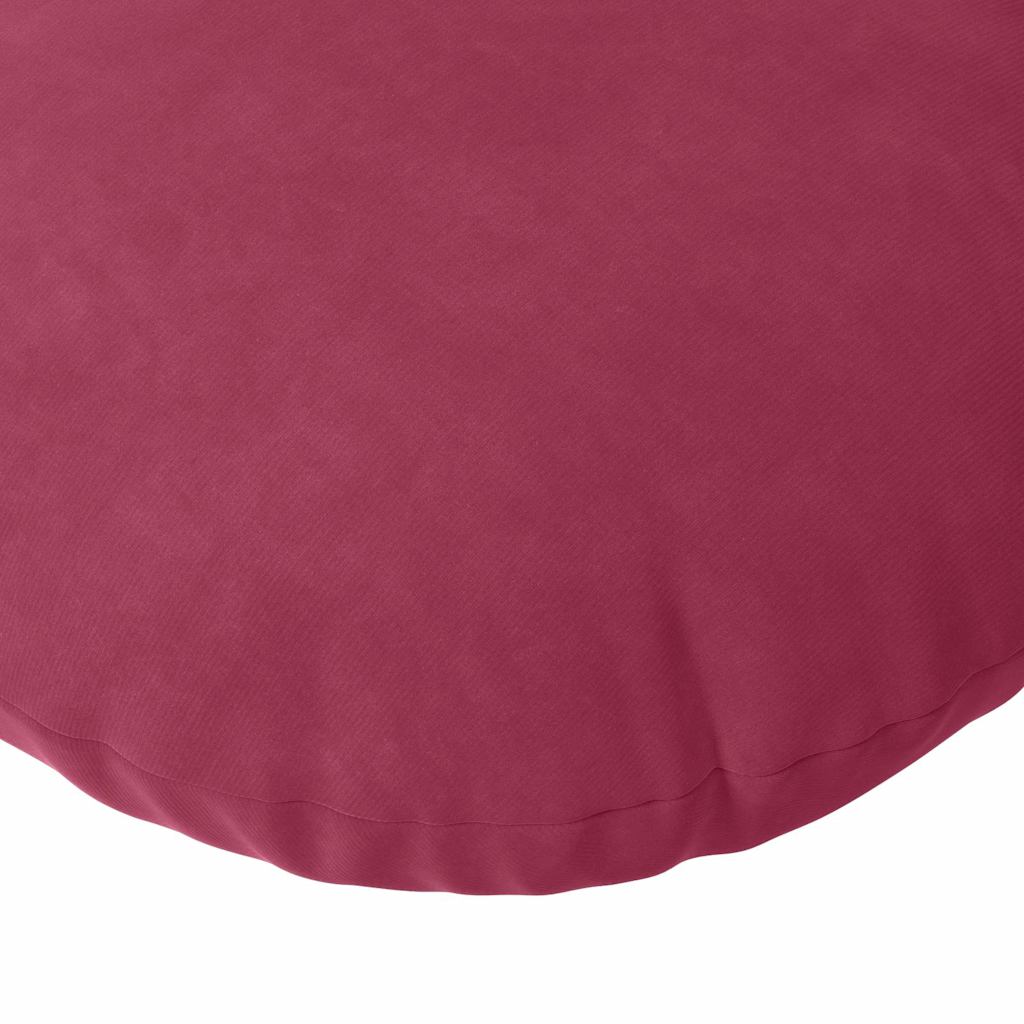 Jastučići za sjedenje 2 pcs Vinska crvena Ø30 x 13 cm Baršun