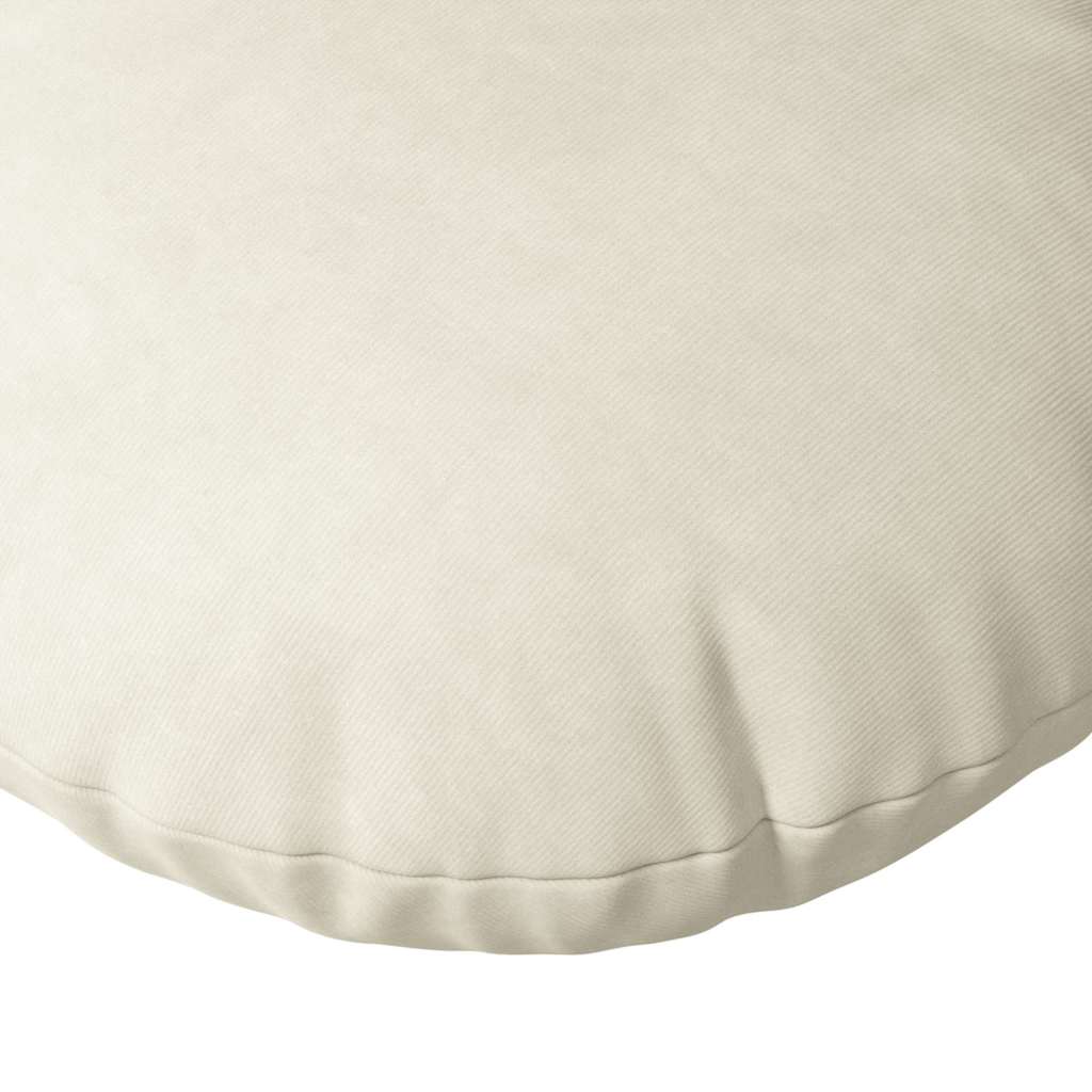 Jastučići za sjedenje 2 pcs Krema Ø30 x 13 cm Baršun