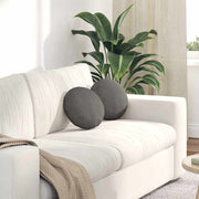 Jastučići za sjedenje 2 pcs Svijetlo siva Ø30 x 13 cm