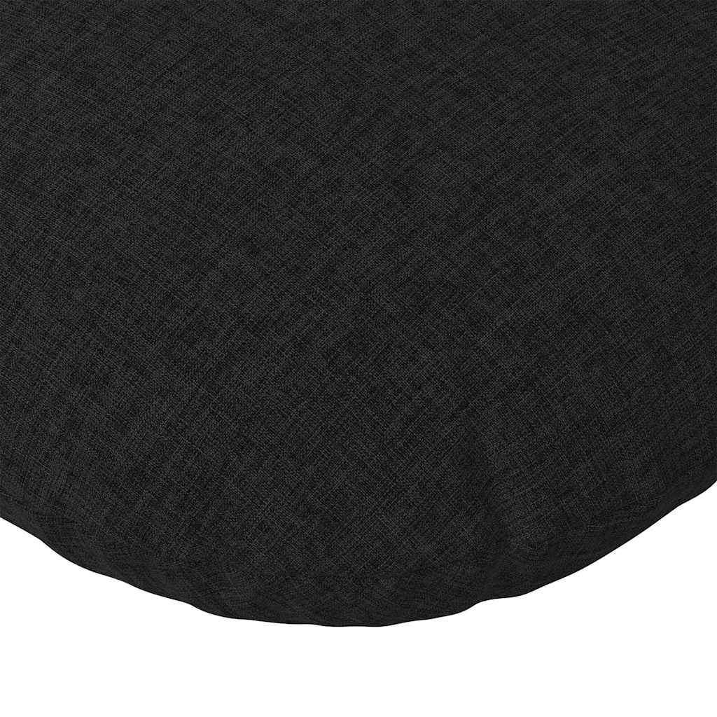 Jastučići za sjedenje 2 pcs Crna Ø40 x 13 cm tkanina