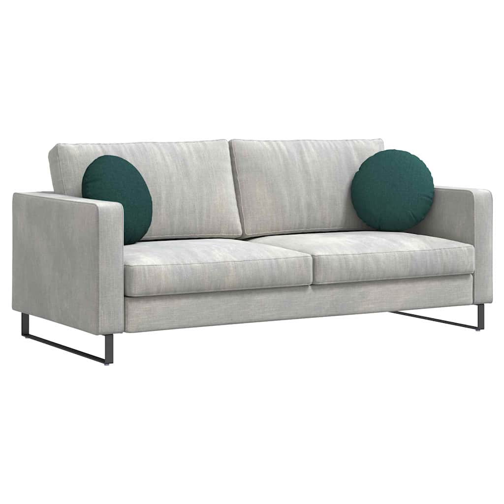 Jastučići za sjedenje 2 pcs Tamnozelena Ø40 x 13 cm tkanina