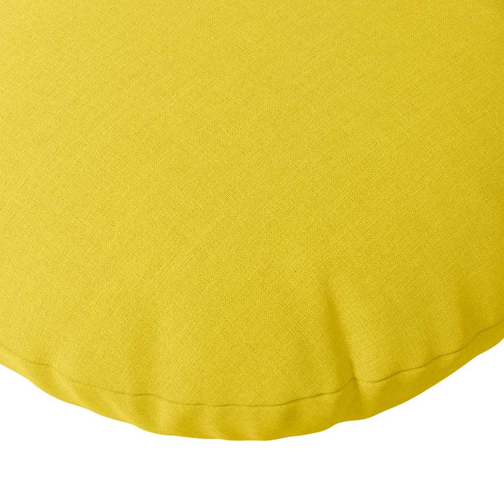 Jastučići za sjedenje 2 pcs Svijetlo žuta Ø40 x 13 cm tkanina