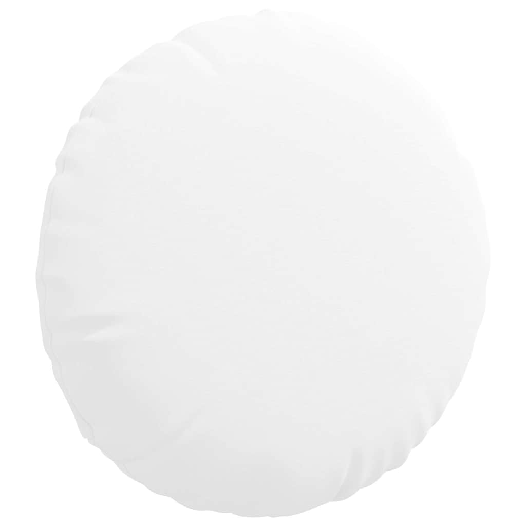 Jastučići za sjedenje 2 pcs Bijelo Ø40 x 13 cm tkanina