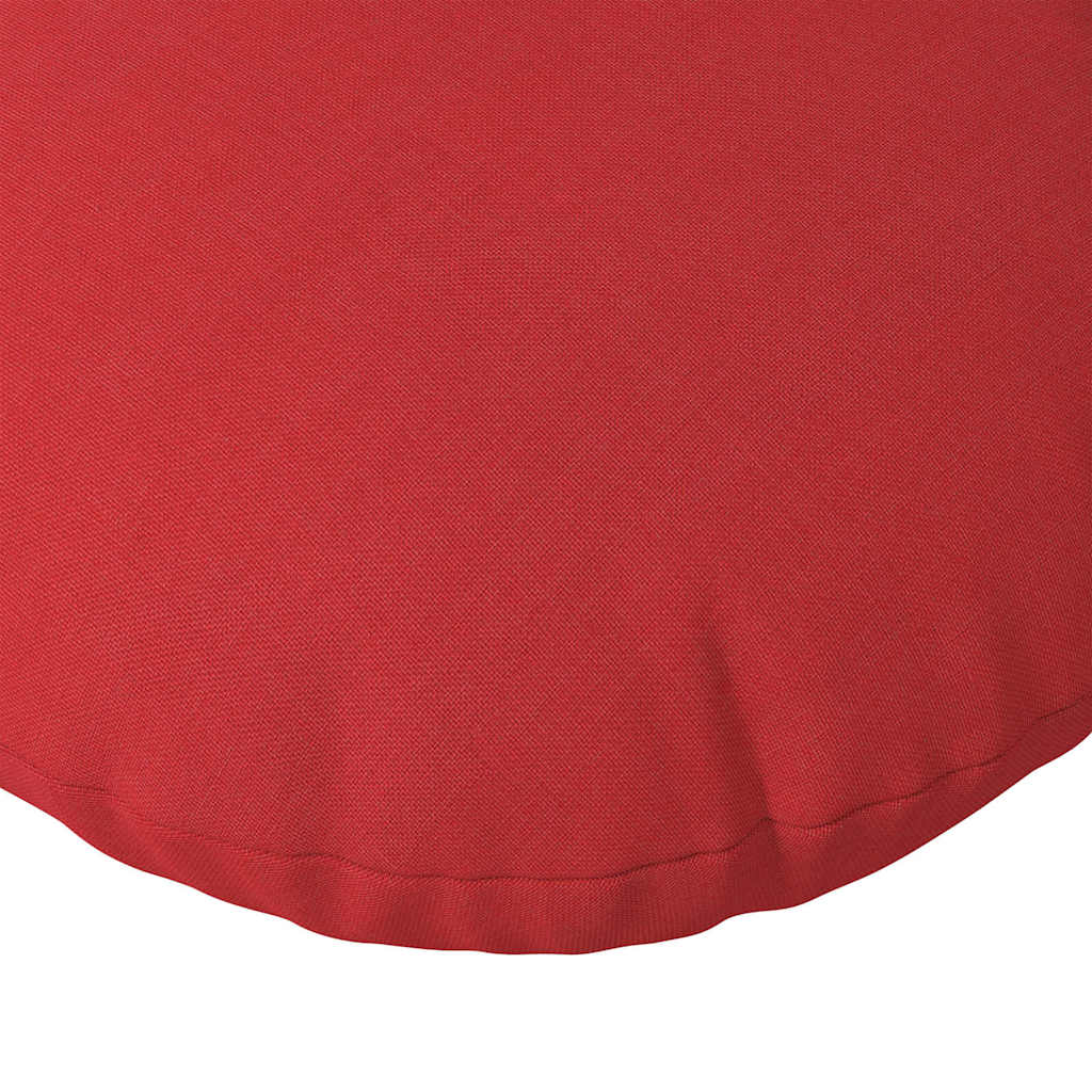 Jastučići za sjedenje 2 pcs Crvena Ø40 x 13 cm tkanina