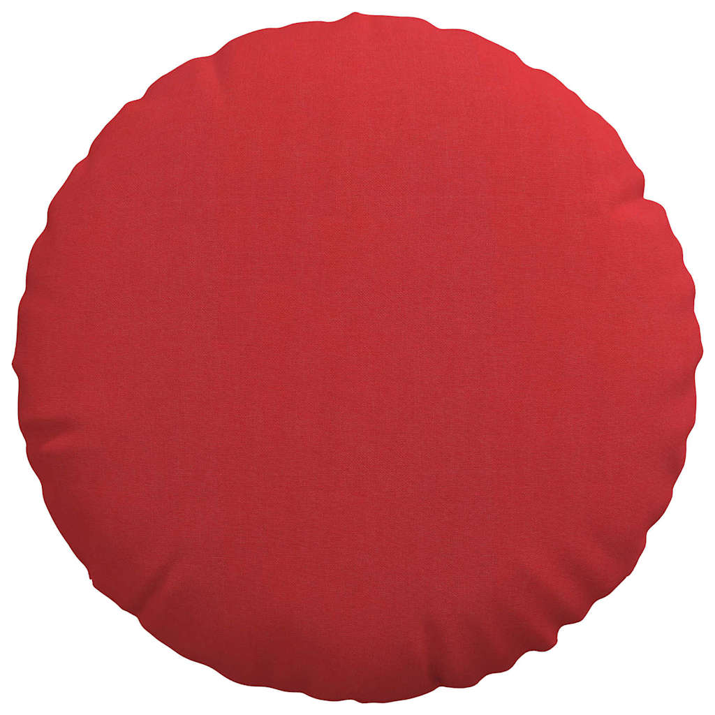 Jastučići za sjedenje 2 pcs Crvena Ø40 x 13 cm tkanina