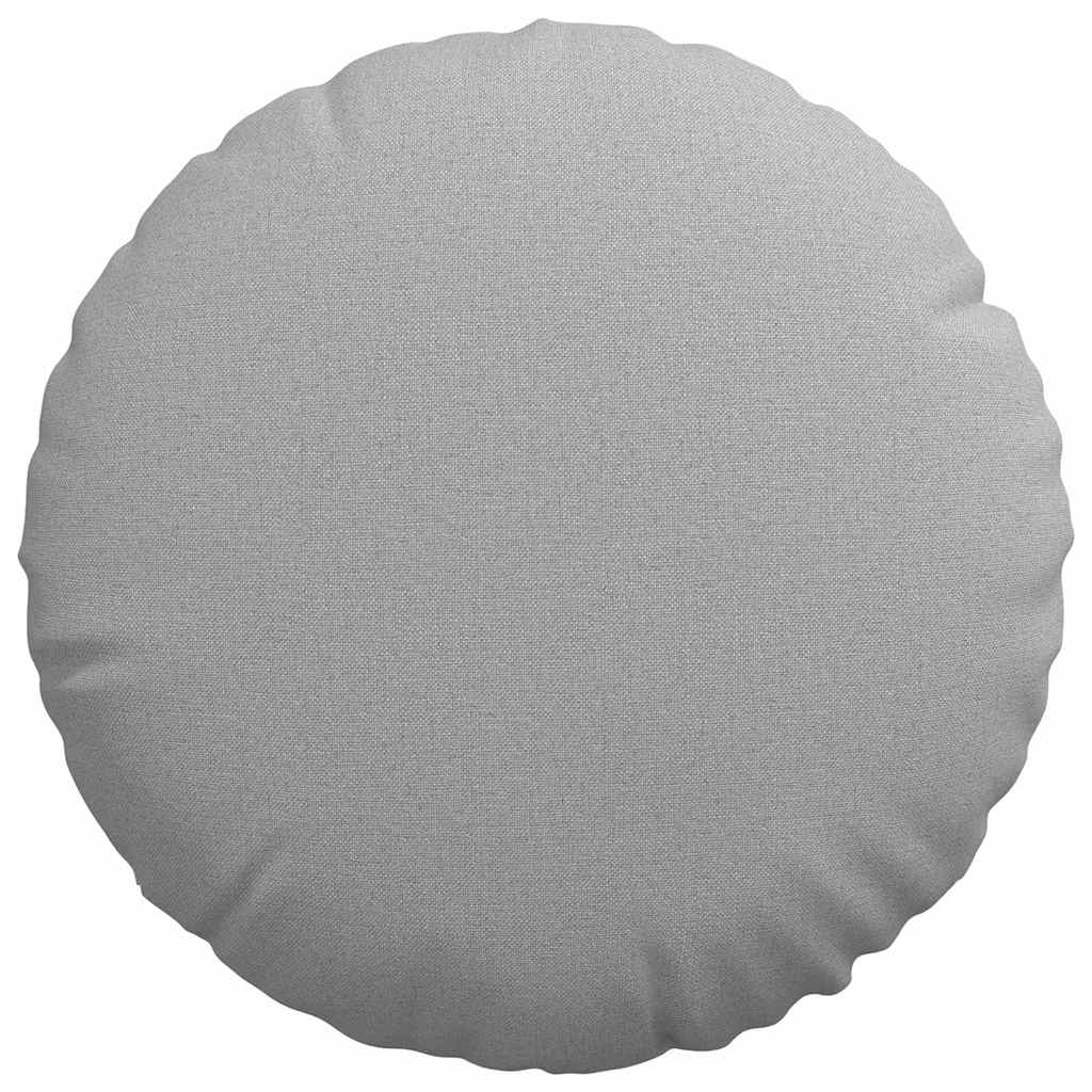 Jastučići za sjedenje 2 pcs Oblačnosiva Ø40 x 13 cm tkanina