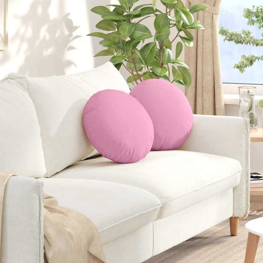 Jastučići za sjedenje 2 pcs Ružičasta Ø40 x 13 cm tkanina