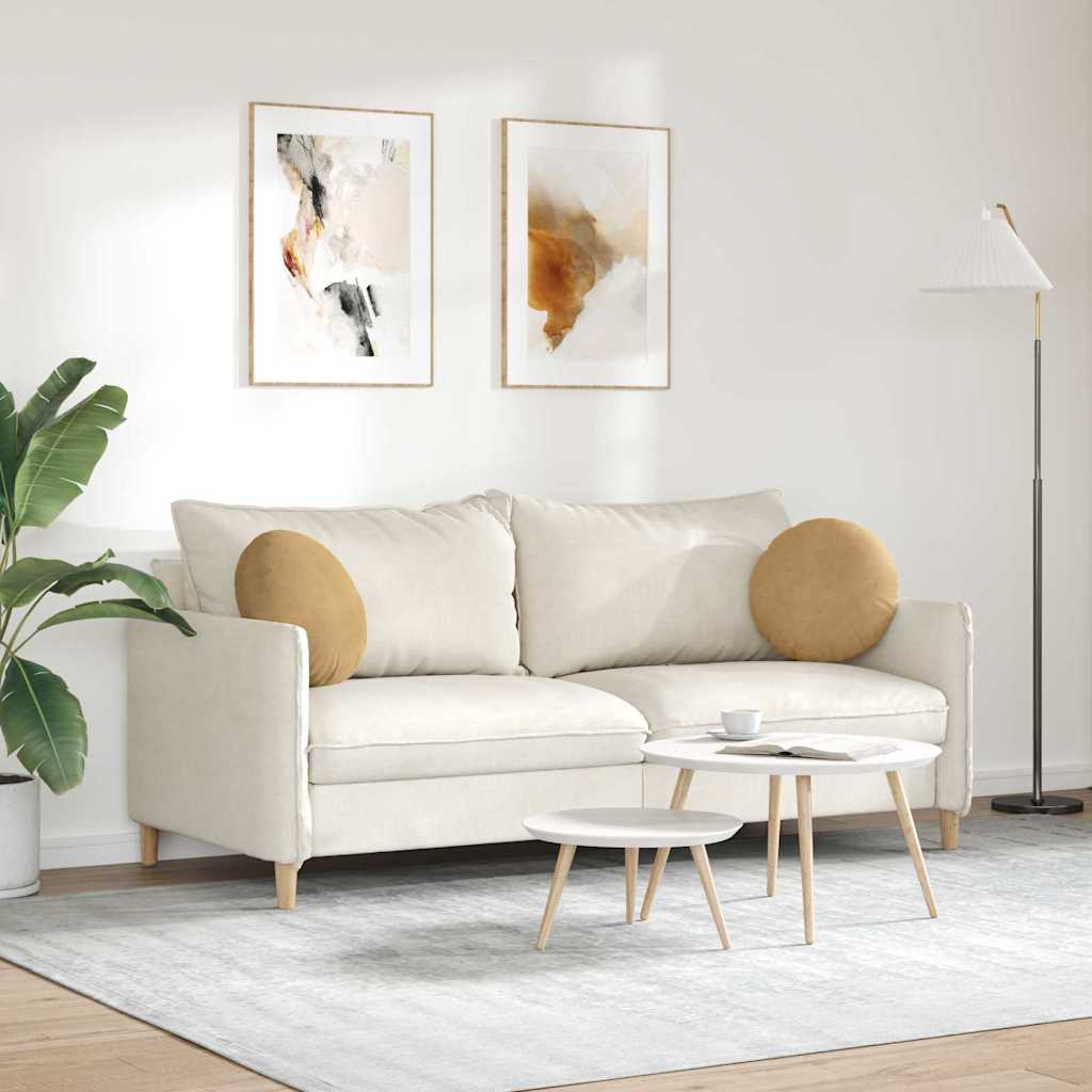 Jastučići za sjedenje 2 pcs Smeđa Ø 40 x 13 cm Baršun