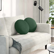 Jastučići za sjedenje 2 pcs Tamnozelena Ø 40 cm Kordura tekstil