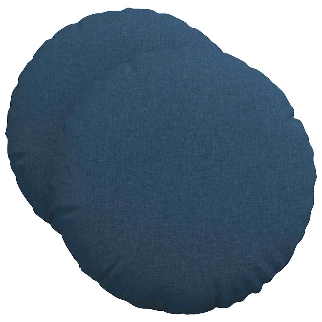 Jastučići za sjedenje 2 pcs Plava Ø50 x 19 cm tkanina