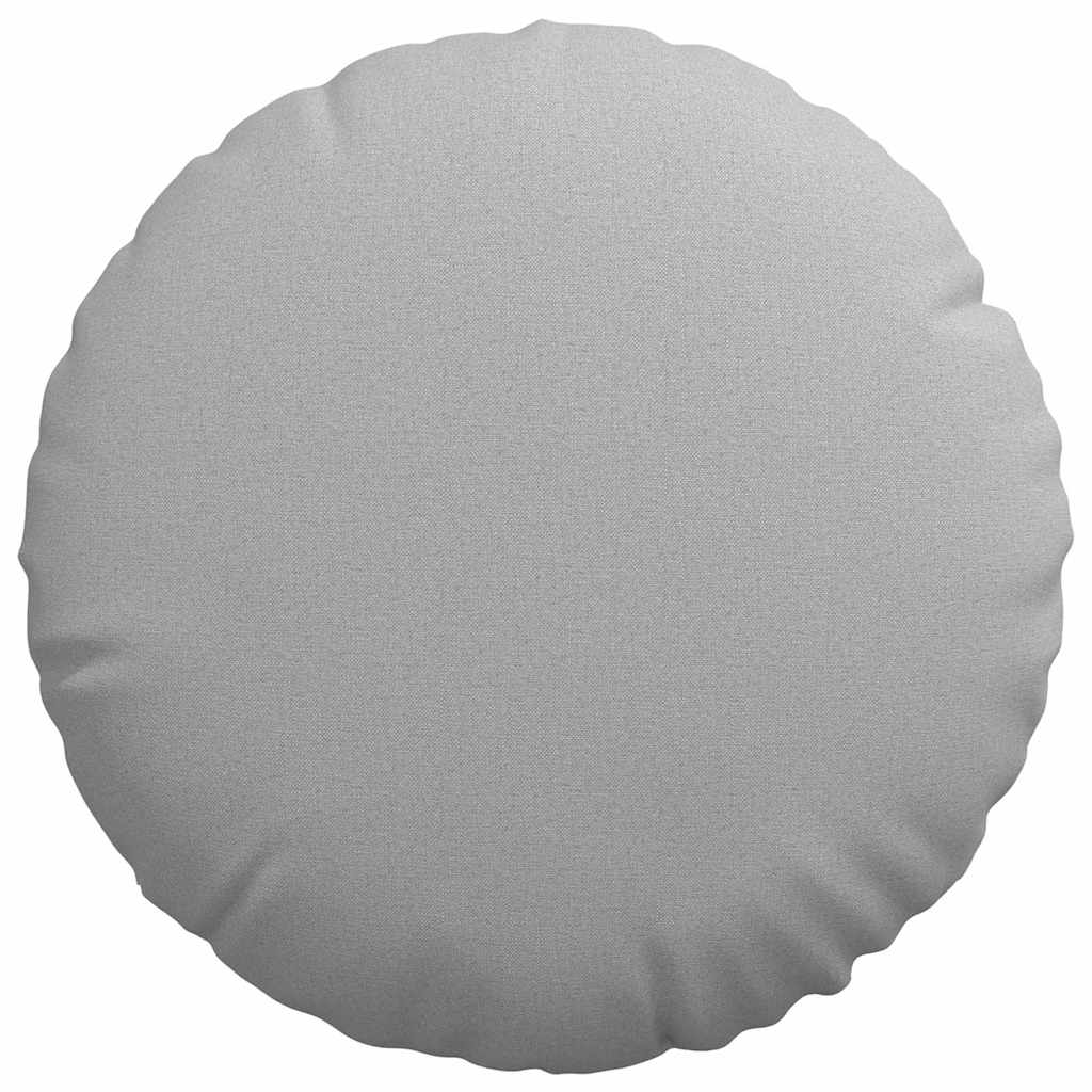 Jastučići za sjedenje 2 pcs Oblačnosiva Ø50 x 19 cm tkanina