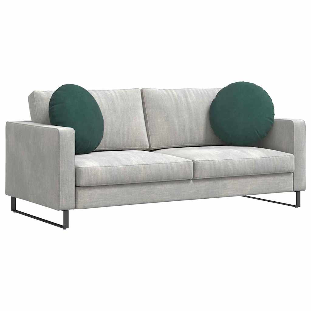 Jastučići za sjedenje 2 pcs Tamnozelena Ø50 x 19 cm Baršun
