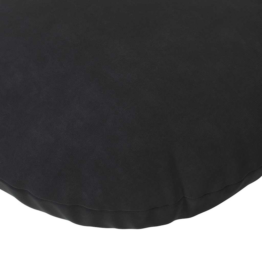 Jastučići za sjedenje 2 pcs Crna Ø50 x 19 cm Baršun