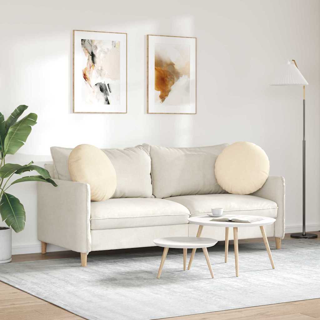 Jastučići za sjedenje 2 pcs Krema Ø50 x 19 cm Kordura tekstil