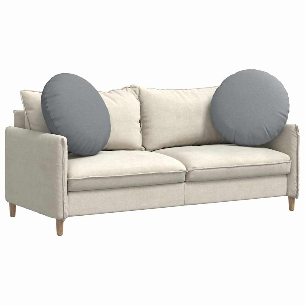 Jastučići za sjedenje 2 pcs Svijetlo siva Ø60 x 21 cm tkanina