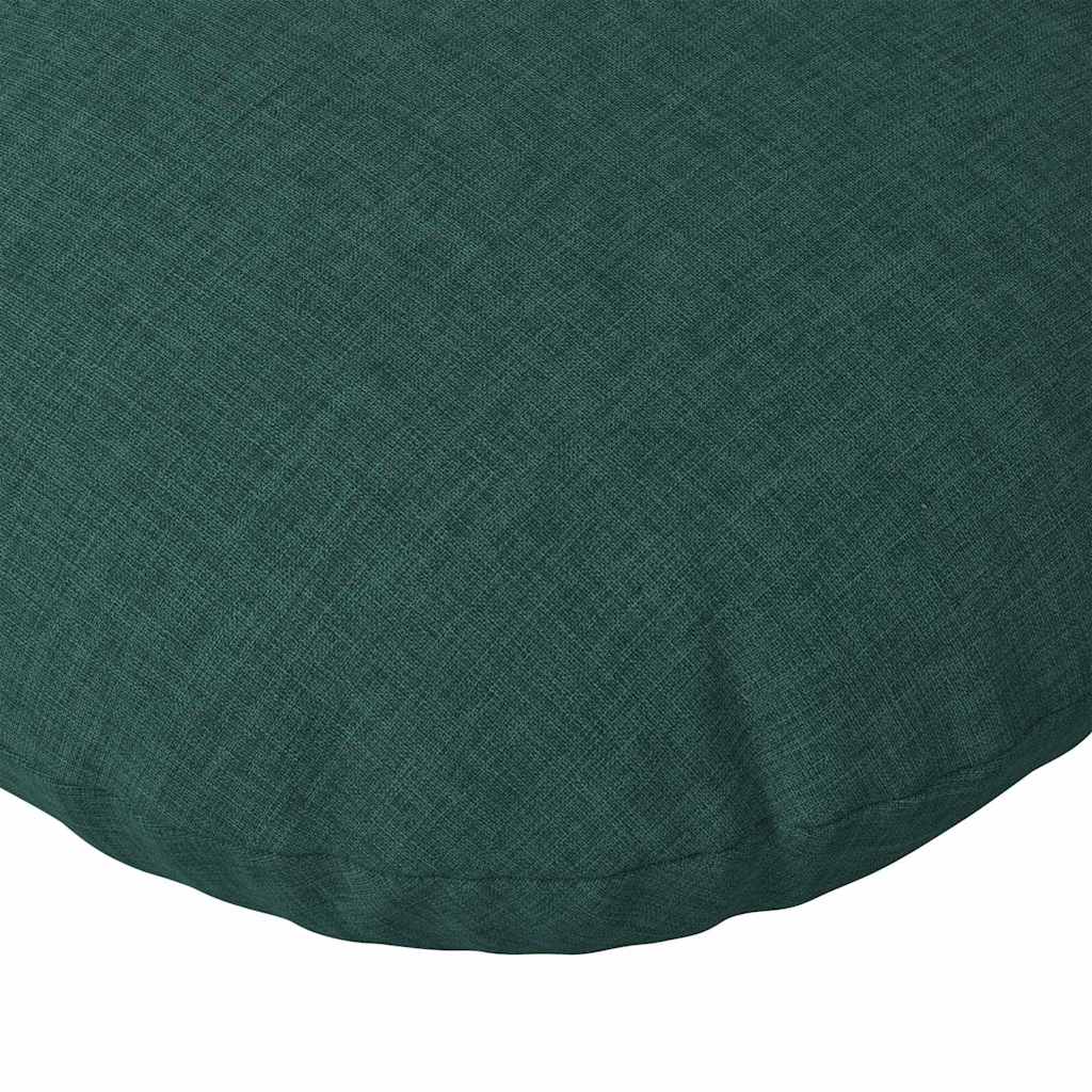 Jastučići za sjedenje 2 pcs Tamnozelena Ø60 x 21 cm tkanina