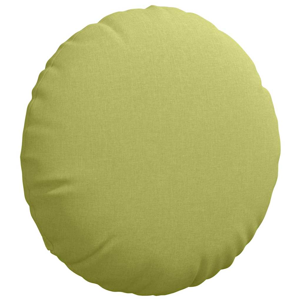 Jastučići za sjedenje 2 pcs Svijetlo zelena Ø60 x 21 cm tkanina