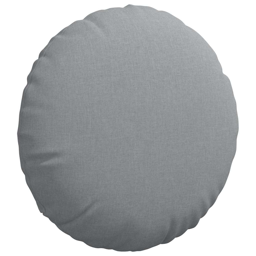 Jastučići za sjedenje 2 pcs Svijetlo siva Ø80 x 29 cm tkanina