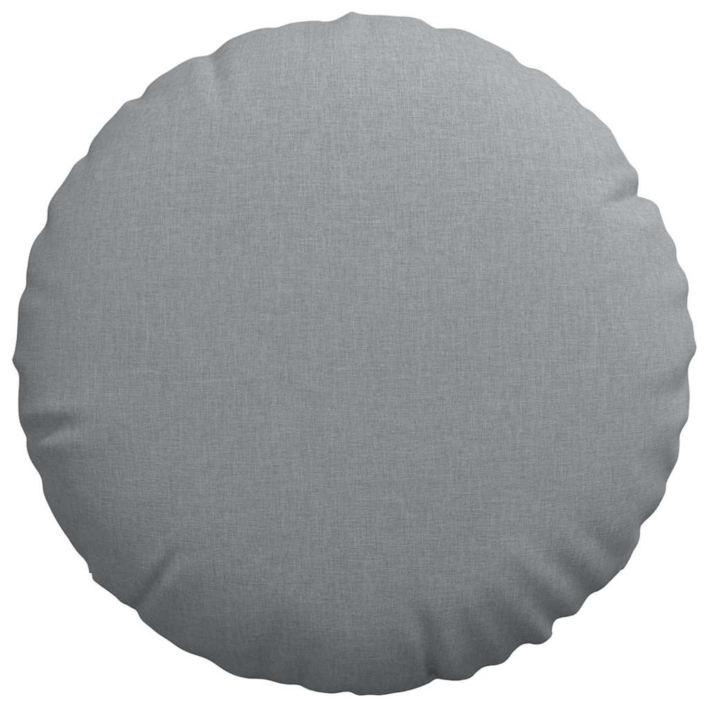 Jastučići za sjedenje 2 pcs Svijetlo siva Ø80 x 29 cm tkanina