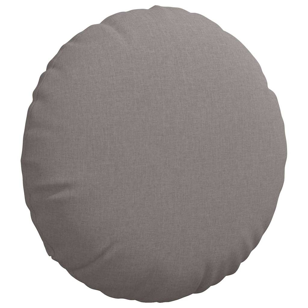 Jastučići za sjedenje 2 pcs Sivo-smeđa Ø80 x 29 cm tkanina