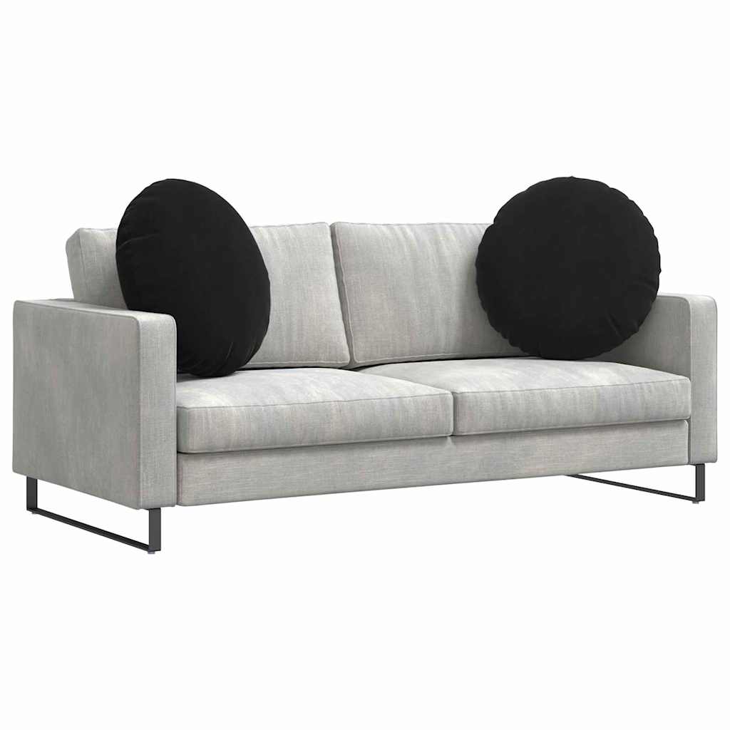 Jastučići za sjedenje 2 pcs Crna Ø 80 x 29 cm Baršun