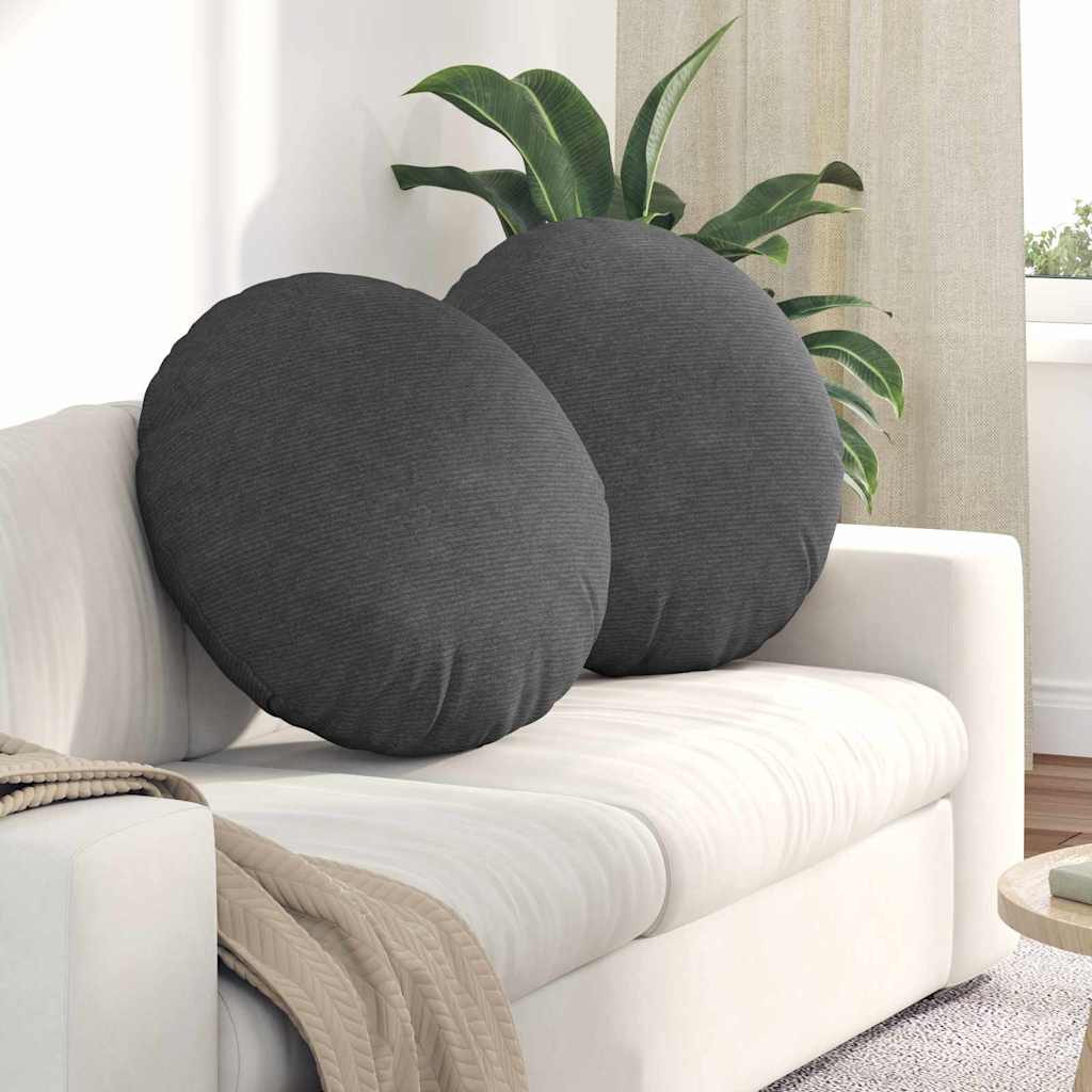 Jastučići za sjedenje 2 pcs Tamno siva Ø 80 cm Kordura tekstil