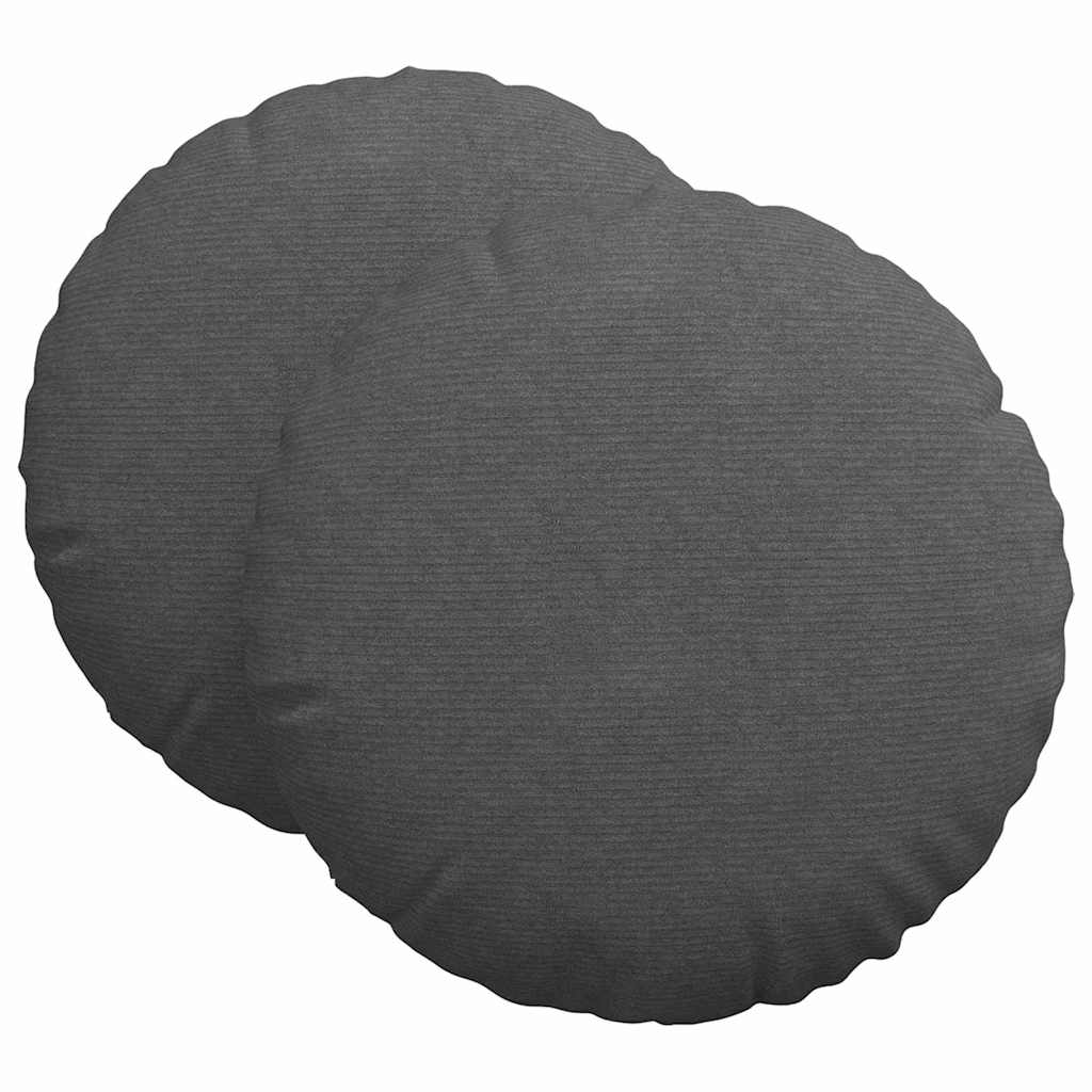 Jastučići za sjedenje 2 pcs Tamno siva Ø 80 cm Kordura tekstil