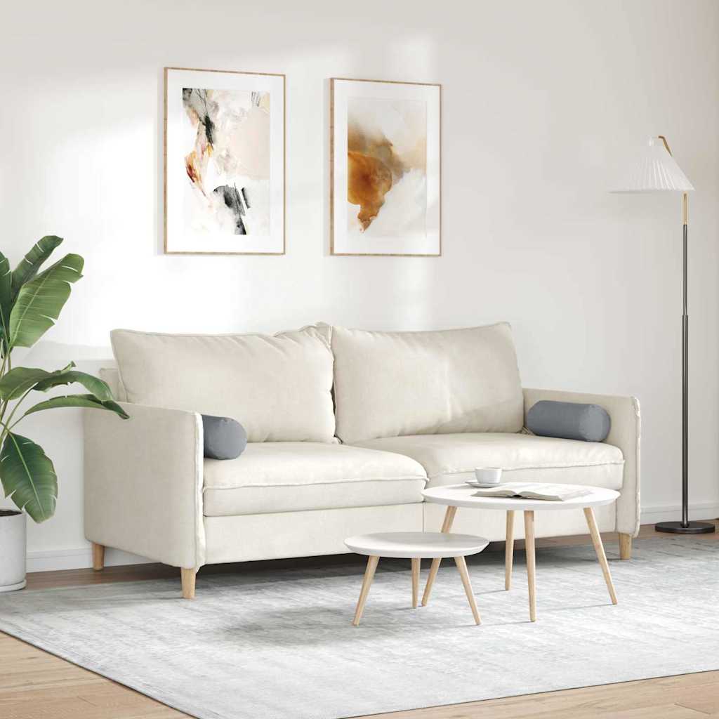 Valjkasti jastučići 2 pcs Svijetlo siva Ø 15 x 40 cm tkanina
