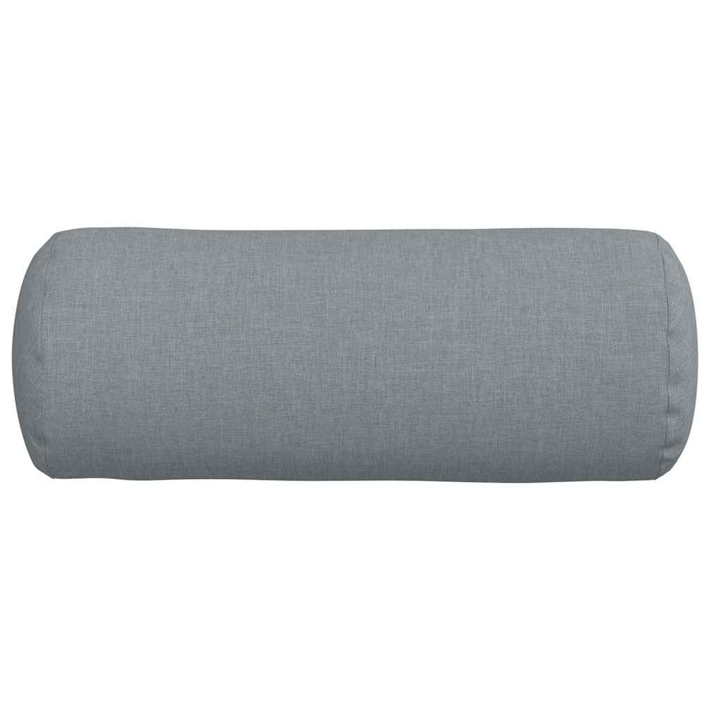 Valjkasti jastučići 2 pcs Svijetlo siva Ø 15 x 40 cm tkanina