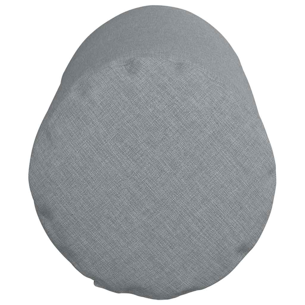 Valjkasti jastučići 2 pcs Svijetlo siva Ø 15 x 40 cm tkanina