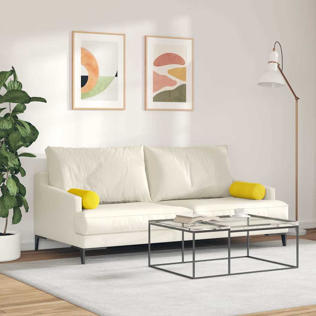 Valjkasti jastučići 2 pcs Žuta Ø 15 x 40 cm Kordura tekstil