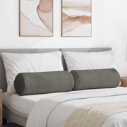 Valjkasti jastučići 2 pcs Svijetlo siva Ø 25 x 70 cm