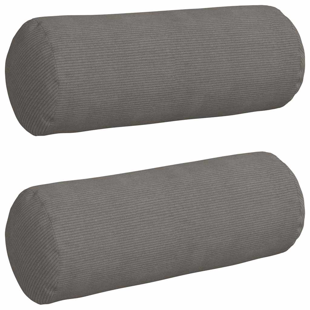 Valjkasti jastučići 2 pcs Svijetlo siva Ø 25 x 70 cm