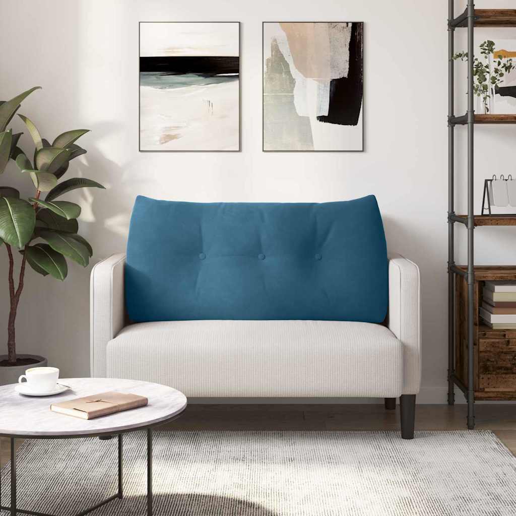 Jastuk za leđa Plava 100 x 24 x 50 cm Baršun