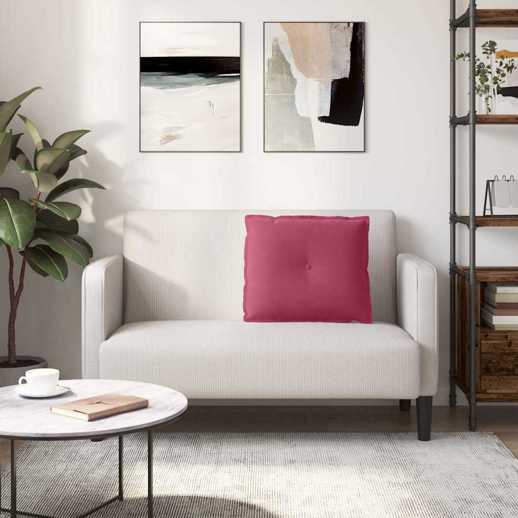 Jastuk za leđa Vinska crvena 60 x 50 cm Kordura tekstil
