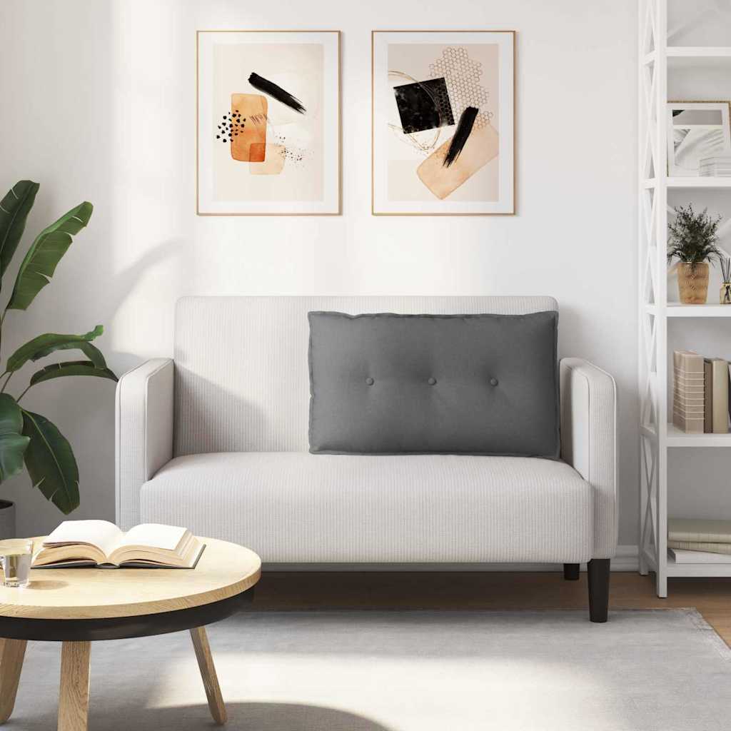 Jastuk za leđa Tamno siva 80 x 19 x 50 cm tkanina