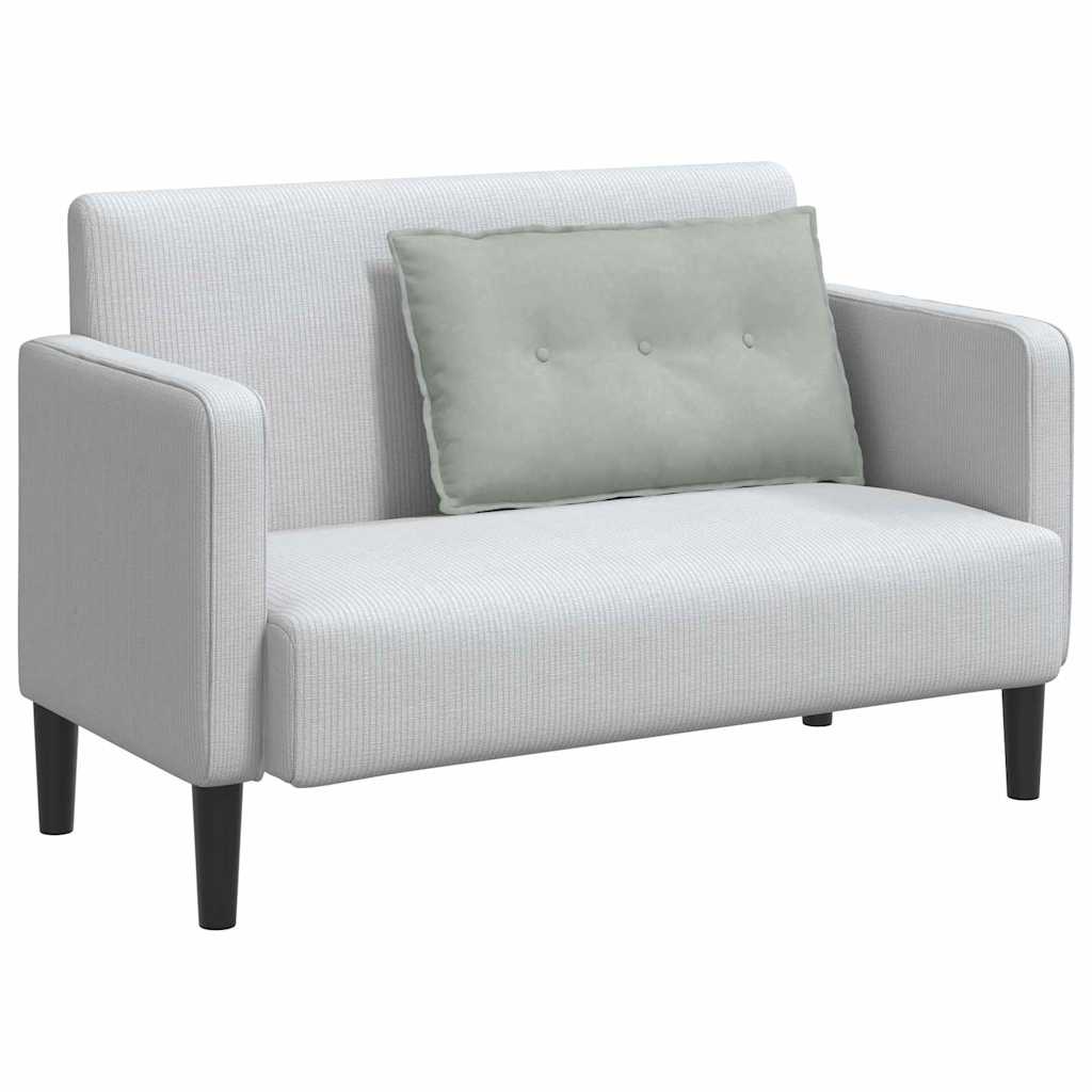 Jastuk za leđa Svijetlo siva 80 x 50 cm Kordura tekstil